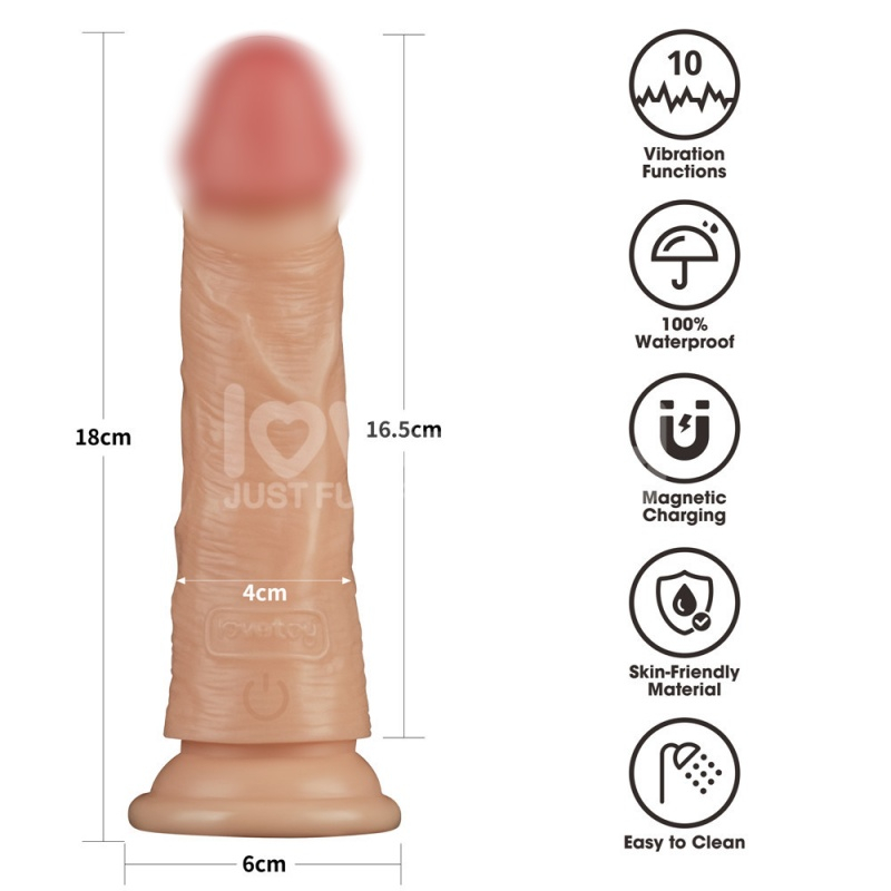 Вибратор реалистичный "Lovetoy Power 7" мега мощный 